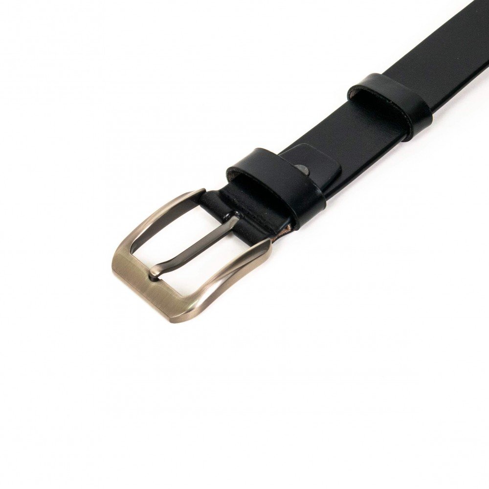 Колан ENZO NORI модел FEIGO естествена кожа черен